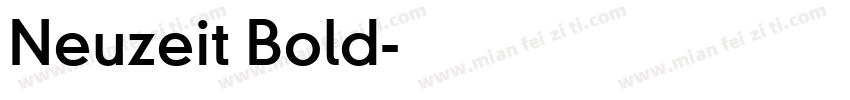 Neuzeit Bold字体转换